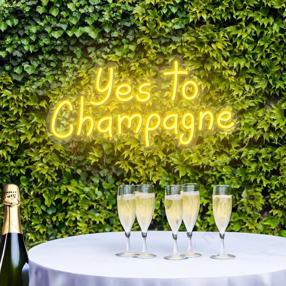 Yes To Champagne Neon Licht